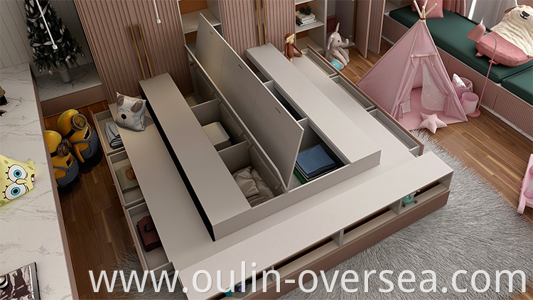 pink children customized closet cabinet for bedroom